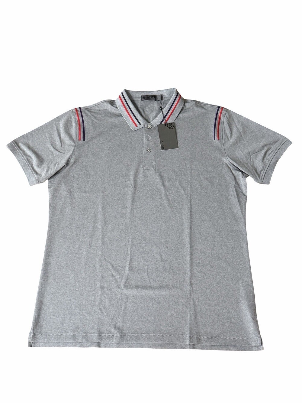 Size Large G/Fore Grey Line Up Golf Polo G4MF21K38 $120
